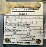 Parker Parvex MC24PR0005 DC Servo Pancake Motor 5 kW 3000 RPM Axem