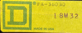 Square D FA-36030 3-Pole I-Line Circuit Breaker 30A 6000V 3 PH Plug-In Mount