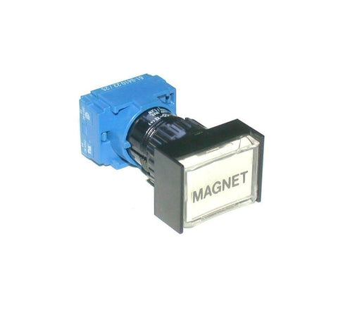 EAO   61-8410.22/25  61-1130.0  WHITE MAGNET MOMENTARY PUSHBUTTON  1 N.O CONTACT