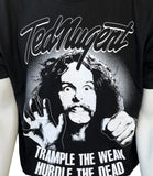 Alstyle Men's Ted Nugent Trample The Weak Hurdle The Dead Tour 2010 Shirt Size L
