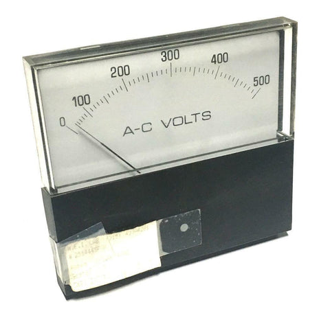 W.E.I. Lab 2514445FSF AC Volts Panel Meter 0-500 VAC (2 Available)
