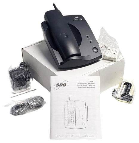 SBC 26963EE2-B Cordless Telephone 32 Channel 900MHz Call Waiting Caller ID