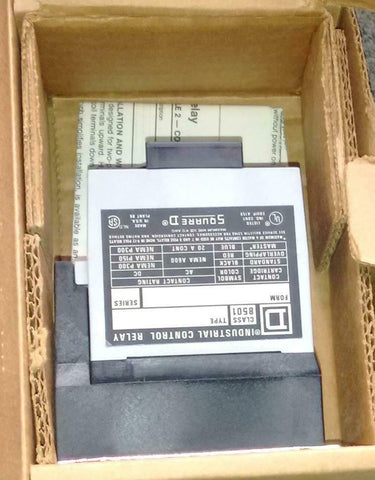 New Square D  8501X020V03  Control Relay  220/240 VAC Coil 50/60 Hz