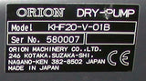 Orion  KHF20-V-01B  High Vacuum Dry Pump W/3-Phase Induction Motor 200-220 VAC
