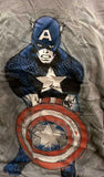 Disney Men's  Marvel Captain America Gray Short Sleeve T-Shirt Size Large