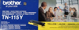 Brother TN-115Y High Yield Color Toner Cartridge Yellow 4000 Pages