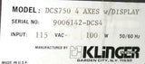 KLINGER DSC750 MOTOR CONTROLLER / DRIVER 4 AXES W/ DISPLAY - SOLD AS IS