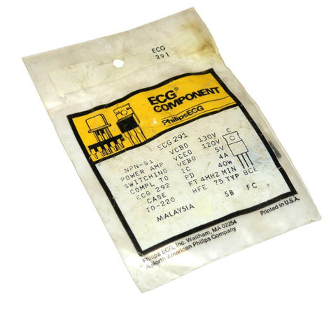 NEW ECG COMPONENT ECG-291 TRANSISTOR REPLACEMENT
