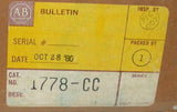 New Allen Bradley 1778-CC  PLC I/O Cable Assembly 15 Ft. 4.5 Meter