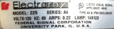 Federal Signal Electraray 225-120A Rotating Beacon Light Red 4N43 120V 60Hz