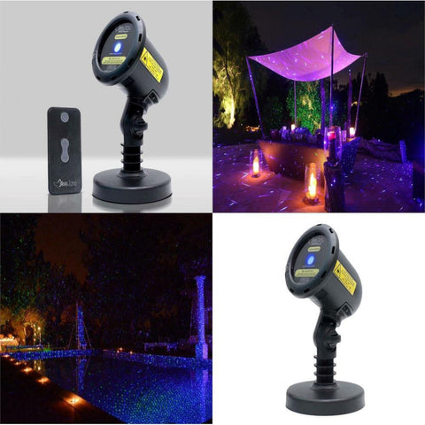 BlissLights Spright Motion Blue Indoor/Outdoor Laser Projector W/Remot