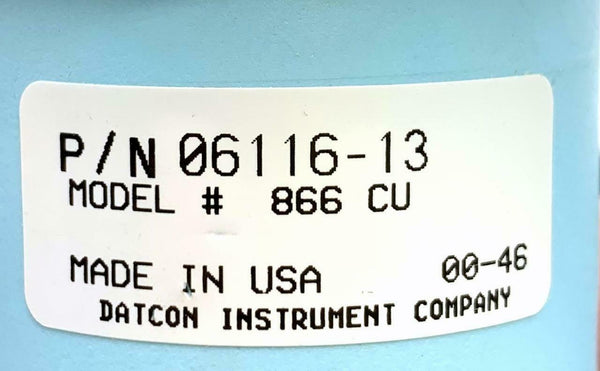 Datcon Instrument Co. 06116-13 Amperes Meter 866-CU