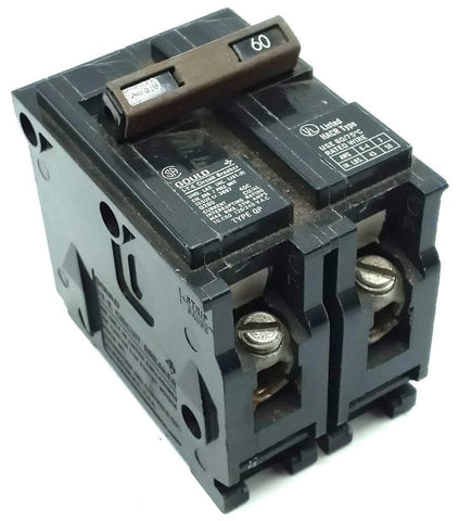 Gould Q260 2 Pole Circuit Breaker 60A 120/240VAC