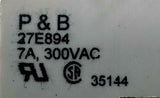 Potter & Brumfield 27E894 14 Position Relay Socket DIN Rail 300VAC 7A