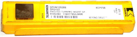 4 New Kennametal Kendex Square Indexable Carbide Turning Insert SPU422 KCP25B