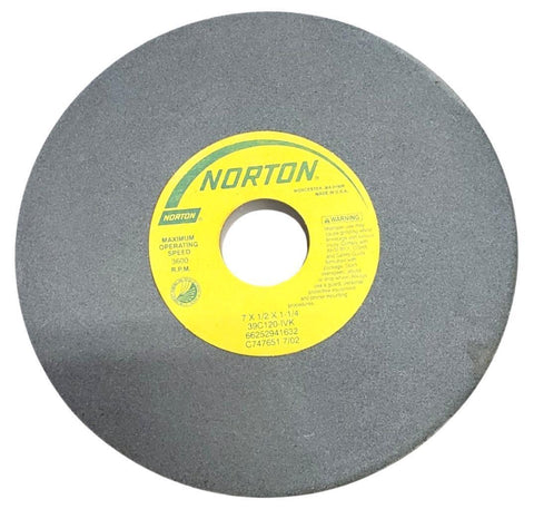 Norton 39C120-IVK Grinding Wheel 7 x 1/2 x 1-1/4 66252941632 C747651 3600 MaxRPM
