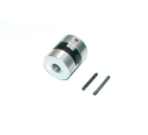 Huco Complete Mini Aluminum Coupling W/Insert & Roll Pins Bores 6 & 8 mm