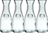 Anchor Hocking 139UR 4-1/8" x 11" Glass Glass Carafe Decanter 1 Liter - 4 Pack