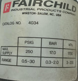 Fairchild Model 4000 Precision Air Pressure Regulator 250 PSI Max 0.5-30 Range