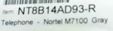 Nortel M7100 Corded Telephone With Display - Gray NT8B14AD93