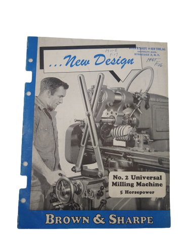 Brown & Sharpe - Universal Milling Machine Manual No. 2