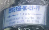 New Plast-O-Matic  EST075B-NC-LS-PV Shutoff Valve