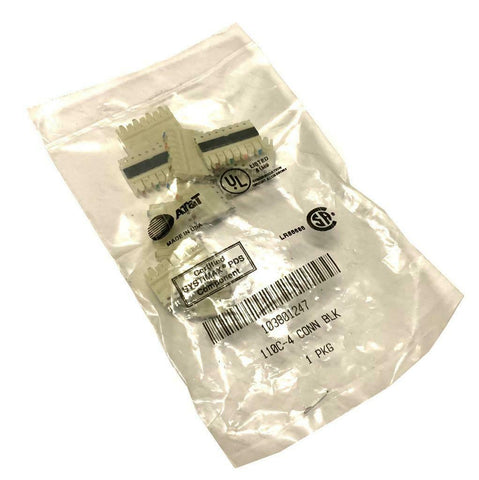 New AT&T 103801247 110C-4 Connector pack of 10 (10 AVAILABLE)