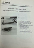 EG&G Model 460 Laser Power Meter Instruction Manual