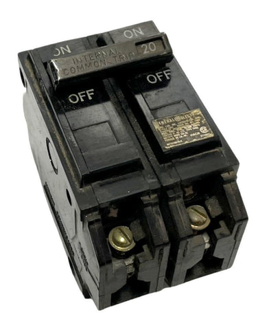 General Electric THQL2120 2-Pole Circuit Breaker 20A 120/240VAC 1 PH Plug-In