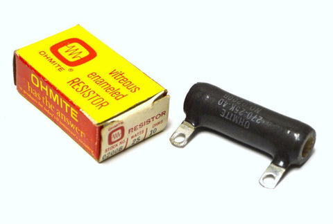NEW OHMITE 0200B FIXED RESISTOR 25 WATTS 10 OHMS
