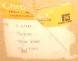 New Chromalox  TM-6XX  3-Phase Immersion Heater W/Gasket 12 KW 480 VAC