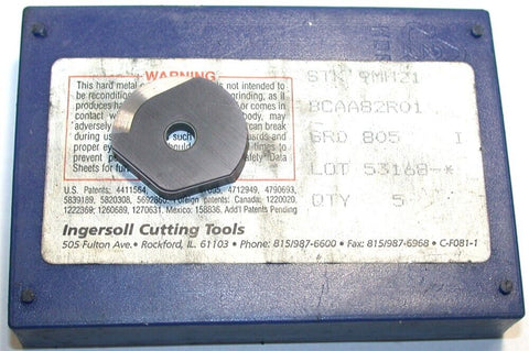 Lot of 4 New Ingersoll Carbide 1" Diameter 1/2" Radius Inserts BCAA82R01 850