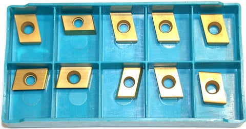 10 Ingersoll Carbide 78° Parallelogram TiN Coat Milling Inserts CDE322L14 207A