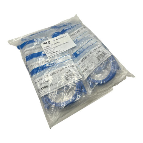 ICC ICPCSK14BL Patch Cable CAT 6 Molded Boot 14 ft Blue Ethernet