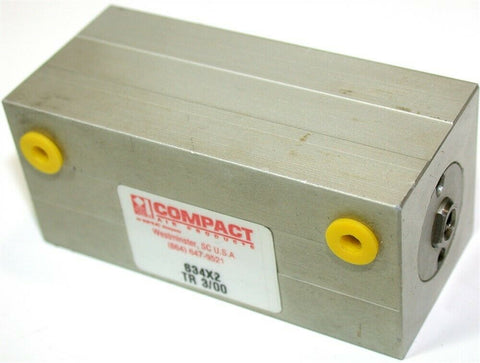UP TO 2 NEW COMPACT AIR 2" PANCAKE PNEUMATIC 3/4" BORE CYLINDERS S34X2