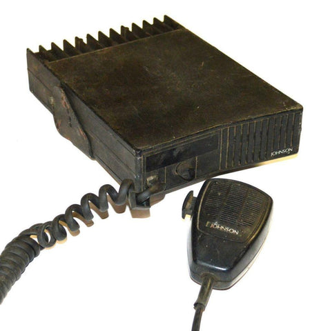 E.F. JOHNSON CO. 242-8604 MOBILE RADIO WITH MICROPHONE - SOLD AS IS
