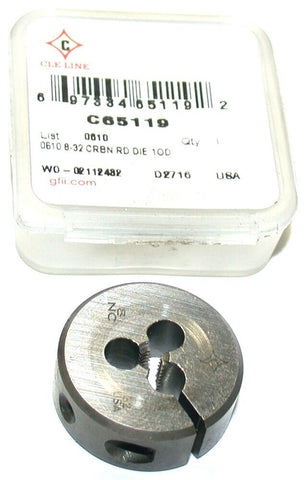Greenfield Adjustable 8-32 NC HSS Thread Die C65119-Made in the USA