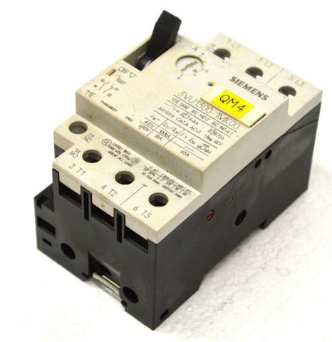 Siemens 3VU1300-1MK00 Motor Protection Circuit Breaker 4.0-6.0A 1NO+1NC