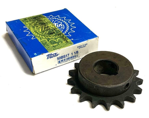 Martin 50BS17-1-1/8 Sprocket 1-1/8" Bore 50 Chain 17 Teeth (4 Available)