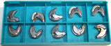 Lot of 10 New Ingersoll Profile Carbide Milling Inserts NCEX120300R IN03