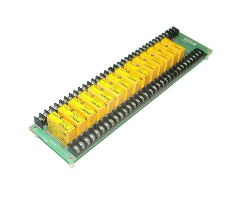 Gordos Arkansas  PB-16T   I/O Relay Module Circuit Board W/ 14 IAC24 Relays