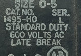 Allen-Bradley 1495-H0 Standard Duty Auxiliary Contact 600VAC Size 0-5 Late Break