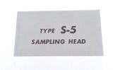 Tektronix Type S-5 Sampling Head Instruction Manual