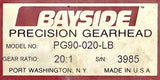 Bayside PG90-020 Precision Gearhead 20:1