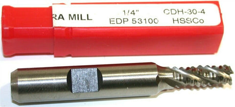 Up to 3 New Dura Mill 3/8" 4 Flute Roughing End Mill CDH-30-4