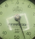 Federal B8I Dial Indicator +/- 0-50mm .001" Range