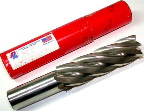 Up to 2 New Regal Beloit 1 1/4" 1" Shank 6 Flute HSS End Mills 050386AM