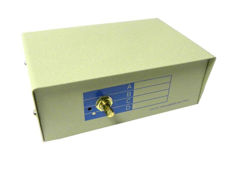 DATA TRANSFER SWITCH 4 CHANNEL (A, B, C, D) 4 PORT 9 PIN ANPD F MODEL B9-4