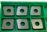 Lot of 6 New Greenleaf Ceramic Turning 80° Diamond Inserts RNGN-45 T1 WG-300