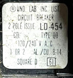 Square D QO210 2-Pole Circuit Breaker 10A 120/240VAC 1 Phase Plug-In Mount